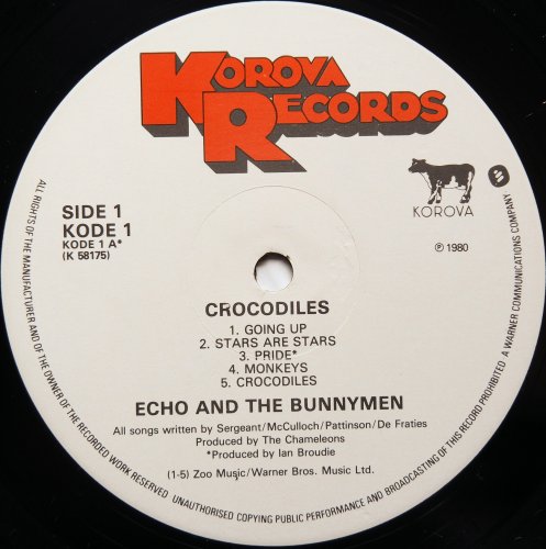 Echo And The Bunnymen / Crocodiles (UK Matrix-1 w/7