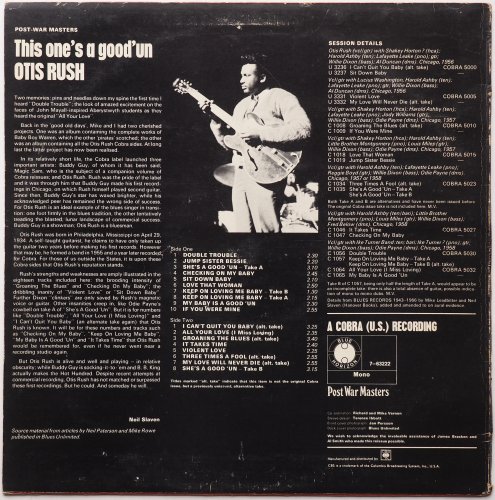 Otis Rush / This One's A Good 'Un (Rare UK Blue Horizon Mono 1st Issue!!)β