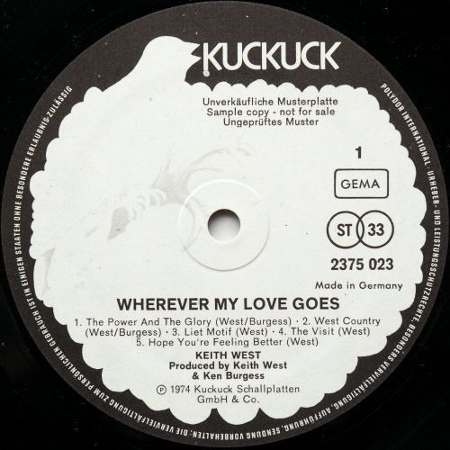 Keith West / Wherever My Love Goes (White Label Promo)β