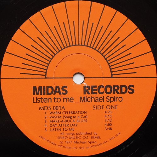 Michael Spiro / Listen To Me (2nd Issue Signed)β