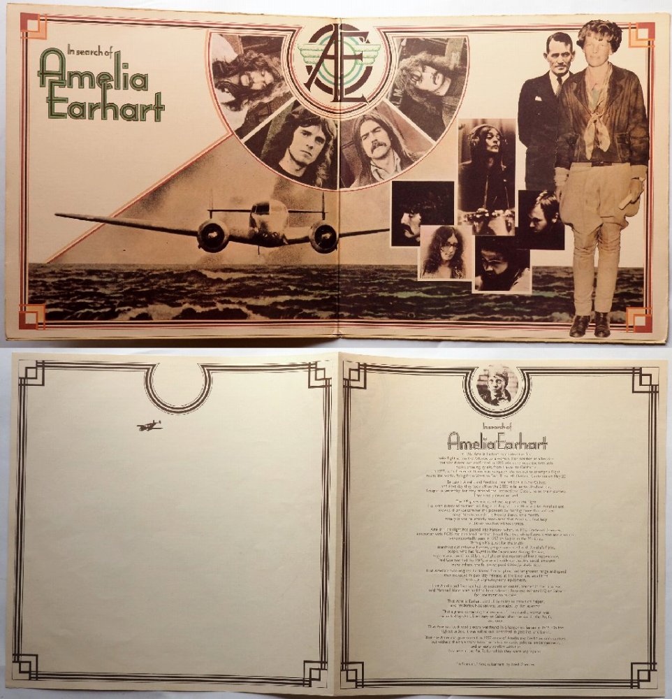 Plainsong / In Search Of Amelia Earhart (UK Early Issue w/lyrics Sheet)β