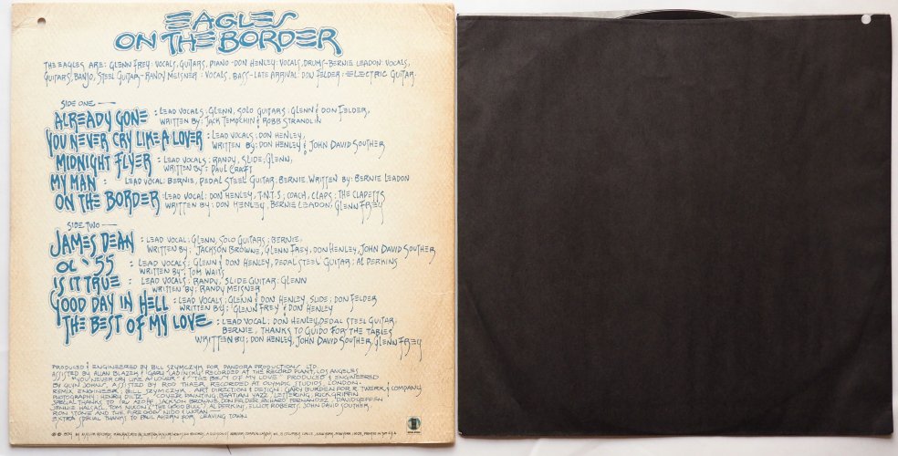 Eagles / On the Border (US Early Issue w/Poster)β