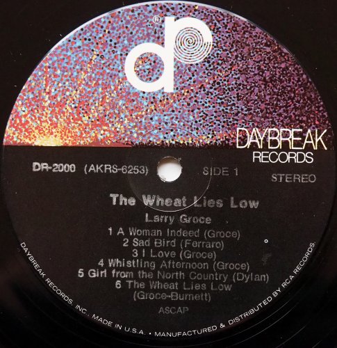 Larry Groce / The Wheat Lies Lowβ