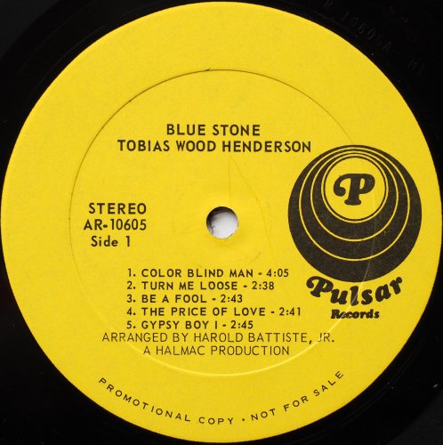 Tobias Wood Henderson / Blue Stone (Rare Promo)β