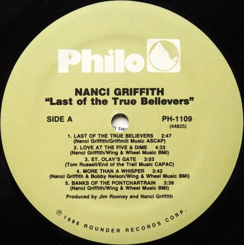 Nanci Griffith / The Last Of The True Believersの画像