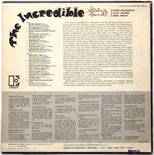 Incredible String Band, The / The Incredible String Band (US Early Issue)の画像
