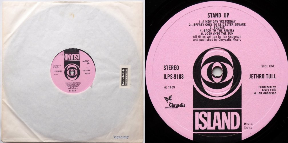 Jethro Tull / Stand Up (UK Block Logo 2nd Issue, Gimmick Cover)β