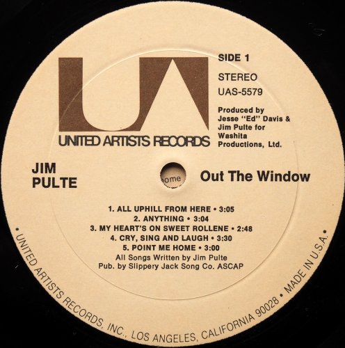 Jim Pulte / Out The Window (Jesse Ed Davis, In Shrink)β