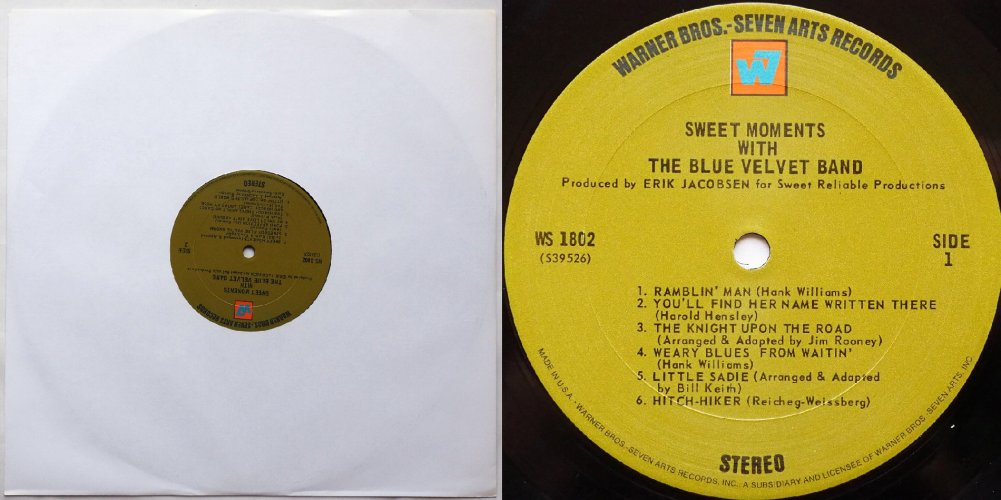 Blue Velvet Band / Sweet Moments (US)β