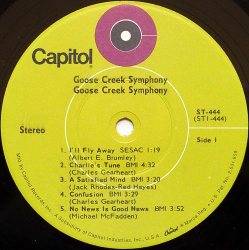 Goose Creek Symphony / est. 1970 (Early Issue)β