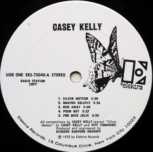 Casey Kelly / Casey Kelly (White Label Promo w/Press Sheet)β