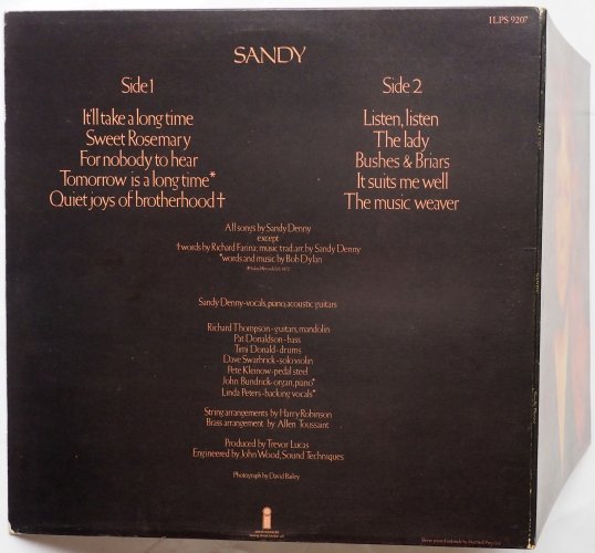 Sandy Denny / Sandy (UK 2nd Issue)β