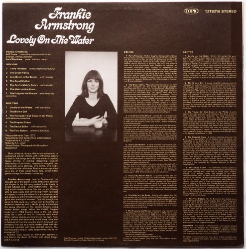Frankie Armstrong / Lovely On The Water (Blue Topic Early Issue)β