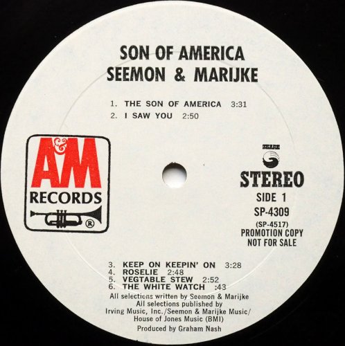Seemon & Marijke / Son Of America (White Label Promo)β