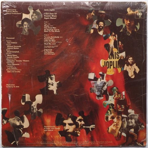 Janis Joplin / I Got Dem Ol' Kozmic Blues Again Mama! (US Early Press In Shrink)β