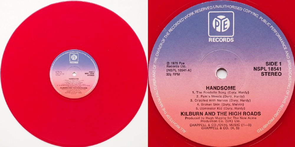 Kilburn And The High-Roads / Handsome (UK Red Vinyl Record!)β