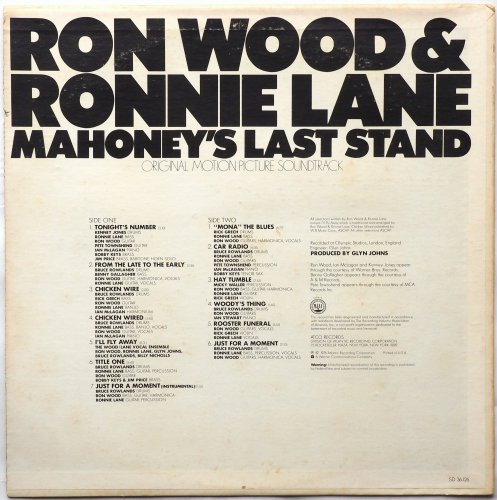 Ron Wood & Ronnie Lane / Mahoney's Last Standβ