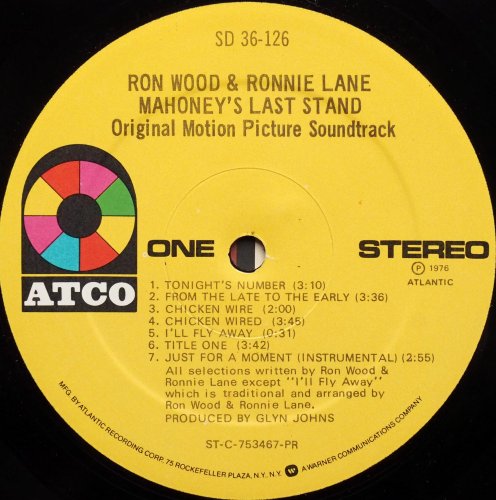 Ron Wood & Ronnie Lane / Mahoney's Last Standβ