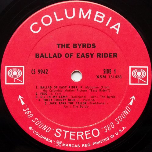 Byrds, The / Ballad Of Easy Rider (US Early Issue)β