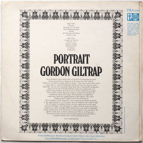 Gordon Giltrap / Portraitβ