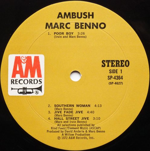 Marc Benno / Ambush (US Early Issue)β
