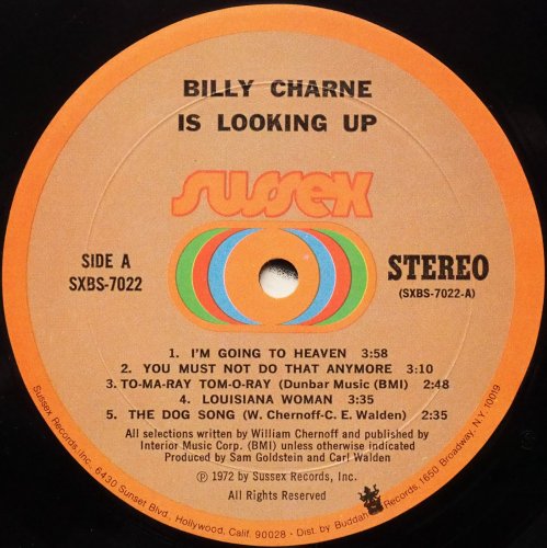 Billy Charne / Billy Charne (Is Looking Up)β