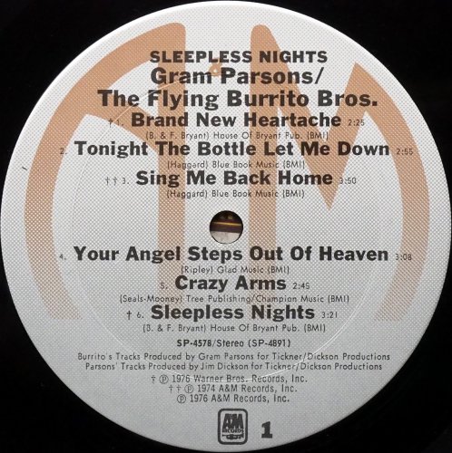 Gram Parsons - The Flying Burrito Bros / Sleepless Nights (In Shrink)β