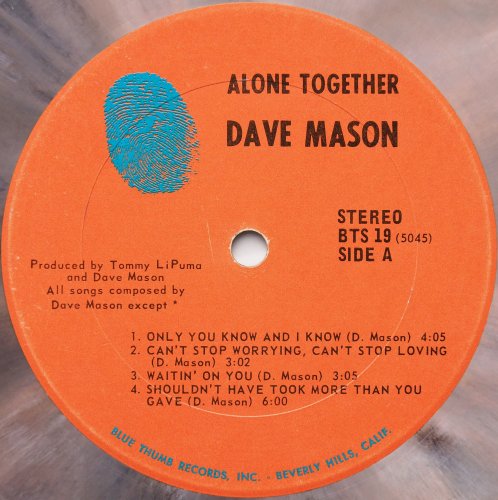 Dave Mason / Alone Together (US 6ڤȴ㥱ޡ֥)β