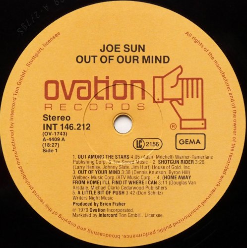 Joe Sun / Out Of Your Mind (Germany)β