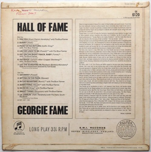 Georgie Fame / Hall Of Fame (UK Mono Matrix-1)β