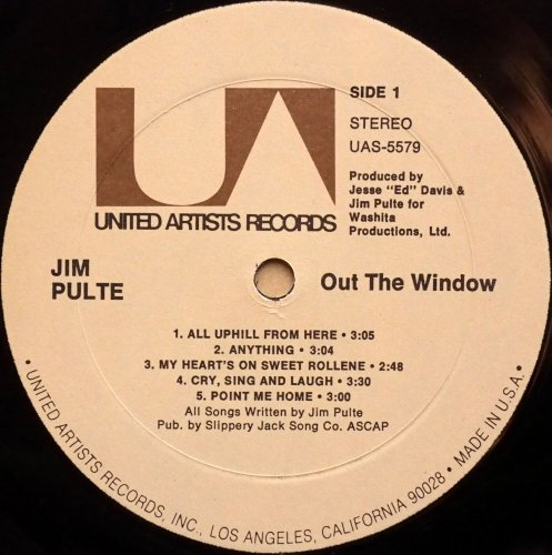 Jim Pulte / Out The Window (Jesse Ed Davis Prod., In Shrink)β