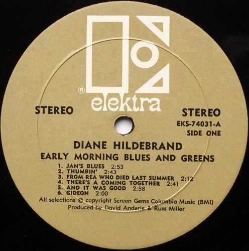 Diane Hildebrand / Early Morning Blues And Greens (Tan Label Early Issue)β