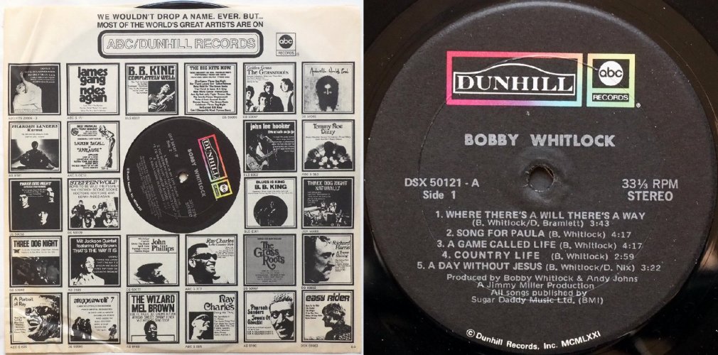 Bobby Whitlock / Bobby Whitlockの画像