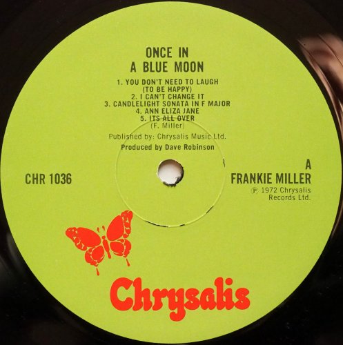 Frankie Miller / Once In A Blue Moon (UK, w/Lylics Inner Sleeve)の画像