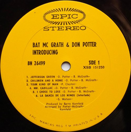 Bat McGrath & Don Potter / Introducing Bat McGrath & Don Potterβ