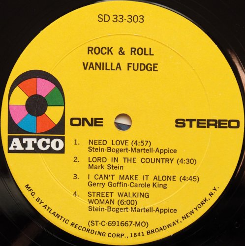 Vanilla Fudge / Rock & Roll (US Early Issue In Shrink)β
