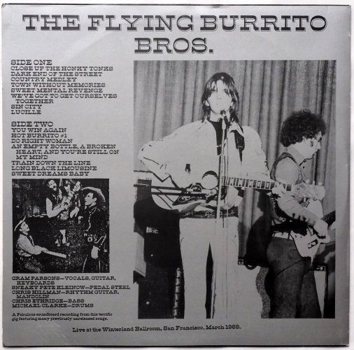 Flying Burrito Bros / Winterland 1969 (Rare Old Boot)β