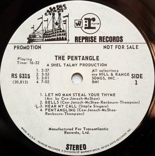 Pentangle, The / The Pentangle (US White Label Promo)β