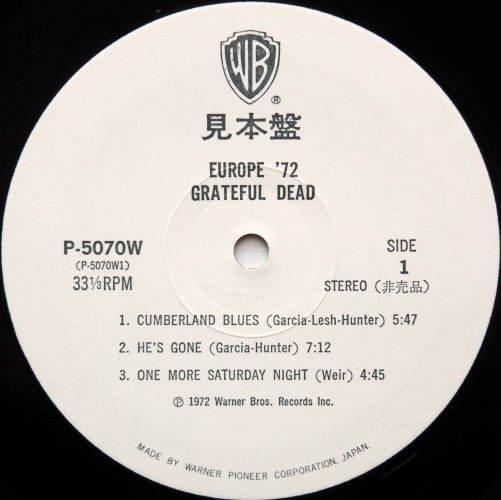 Grateful Dead / Europe '72 (JP ٥븫)β