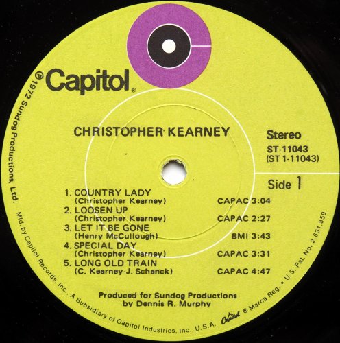 Christopher Kearney / Christopher Kearney (US Green Label)β