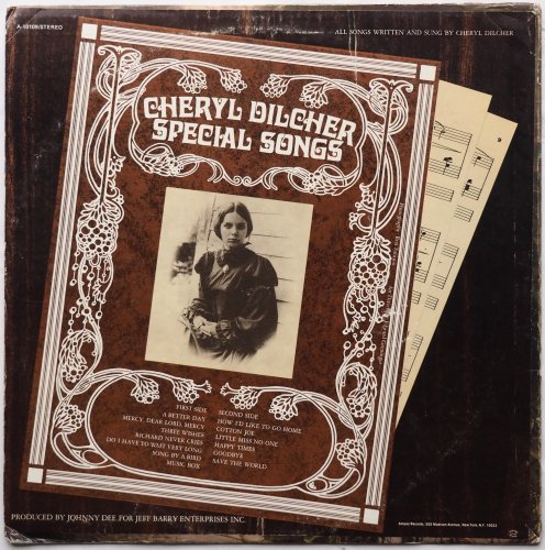 Cheryl Dilcher / Special Songs (Promo w/ Lylics Inner)β