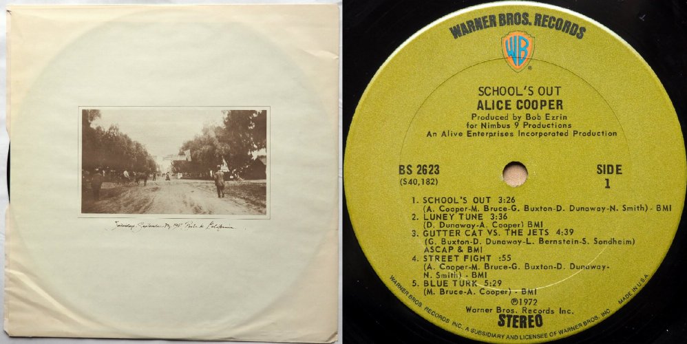 Alice Cooper / School's Out (US Early Issue ߥå㥱 ѥƥ°)β