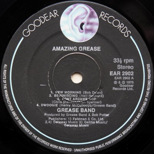 Grease Band / Amazing Grease (UK Goodear Matrix-1)β