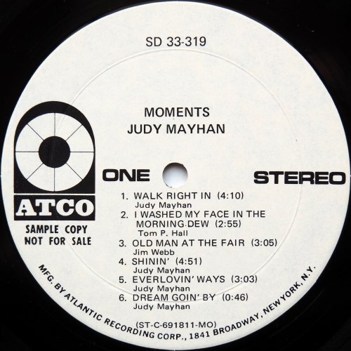 Judy Mayhan / Moments (White Label Promo)β