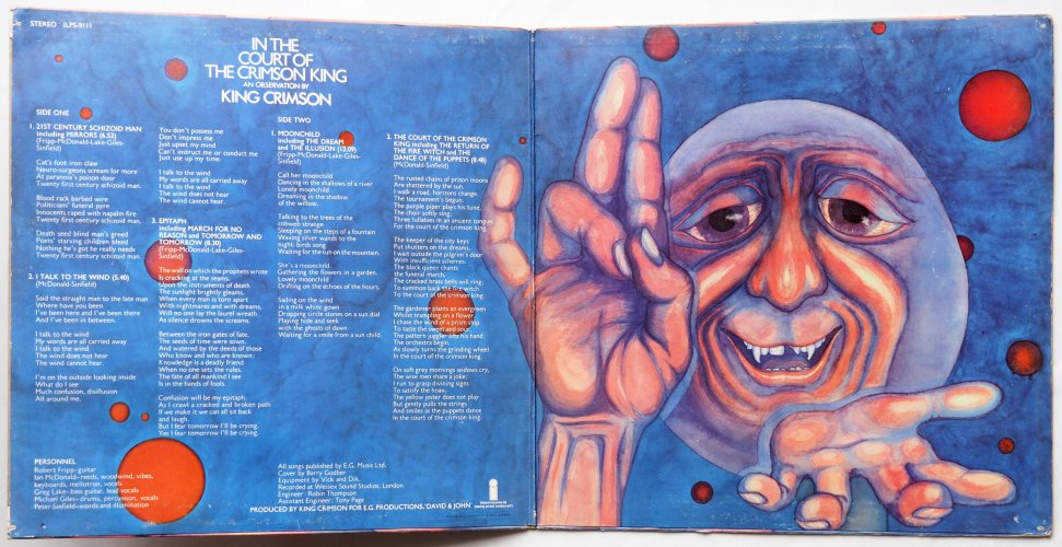 King Crimson / In the Court of the Crimson King (UK Early Issue Pink Label)β