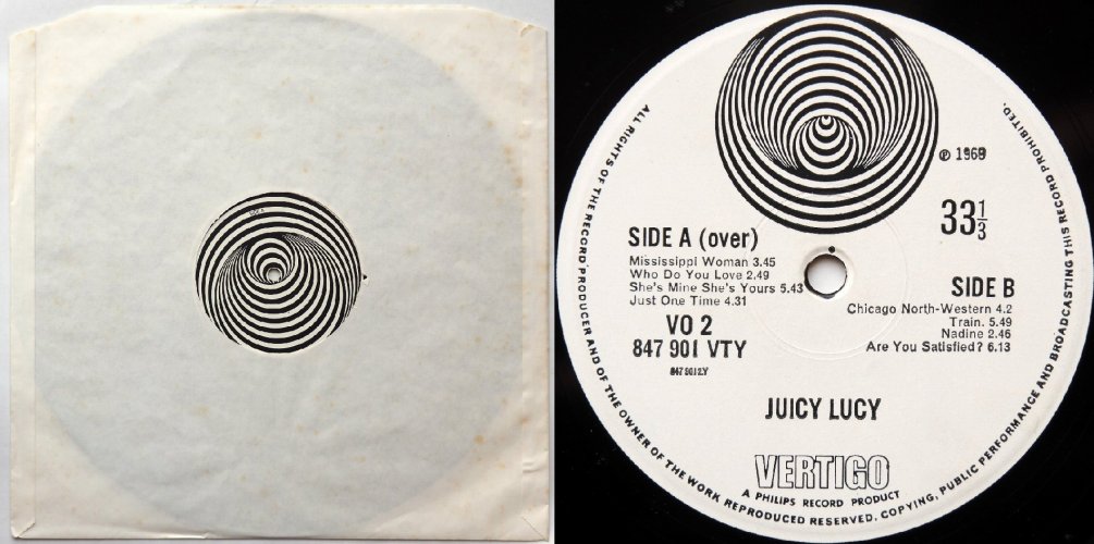 Juicy Lucy / Juicy Lucy (UK Big  Swirl Early Issue)β