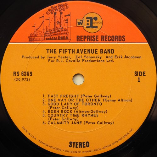 Fifth Avenue Band / Fifth Avenue Band (US Rare White Label Promo)β