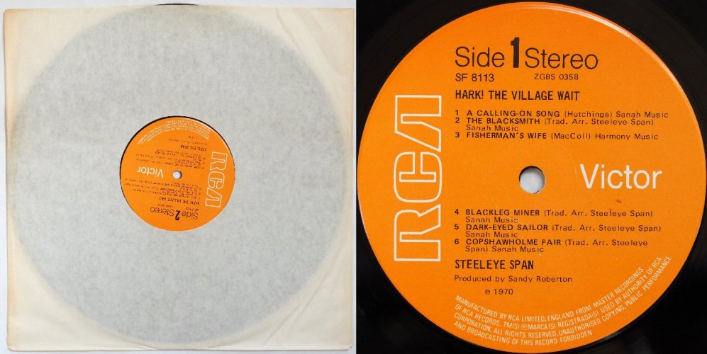 Steeleye Span / Hark! The Village Wait (UK RCA Matrix-1)β