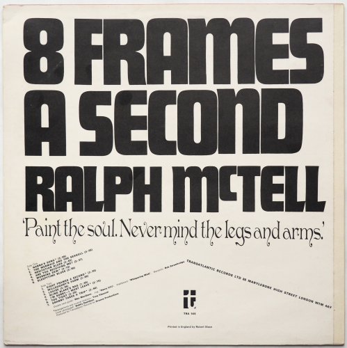 Ralph McTell / Eight Frames A Second (UK 2nd Issue)β