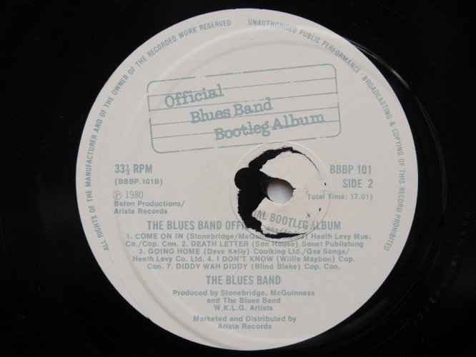 Blues Band / Official Blues Band Bootleg Album (UK Early Press)β